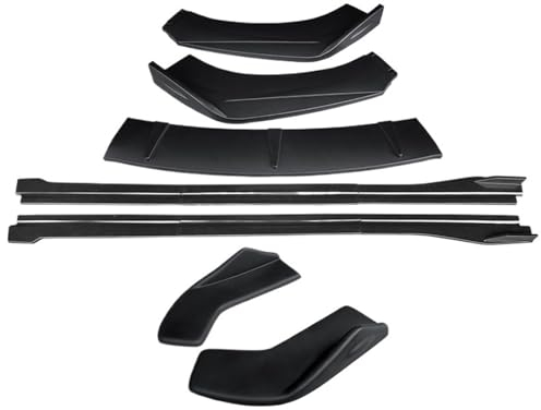 Auto Seitenschweller Für VW Für Golf MK7 MK7.5 Für GTI 2014-2019 Auto Front Stoßstange Splitter Lip Body Kit Spoiler Seite Schweller Extensions Hinten Wrap Winkel Car Body Side Rock (Farbe : Matte Bl