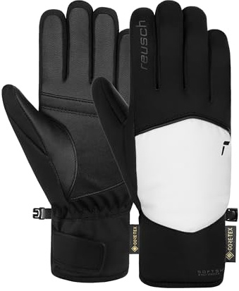 Reusch Gore-TEX Skihandschuhe für Damen | extra warm mit Ziegenleder | wind- & wasserdicht, atmungsaktiv, Winterhandschuhe mit Softshell, für Ski, Outdoor & Freizeit, Größe 6-8,5, Amira GORE-TEX