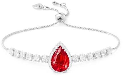 Linawe Edelstein Diamanten Armband Damen, Glitzer Armkette Schmuck, Kristall Damenarmband Jewelry, Tennisarmband, Erhältlich in 14-karätigem Gold-, Roségold- und Silbertönen