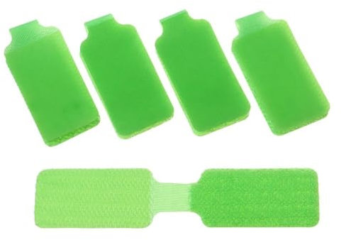 Etiquetas Cables Etiquetas de cables autoadhesivas impermeables coloridas, etiquetas adhesivas de cables de red for cables eléctricos, organización de identificación de cables(Green-Writable)