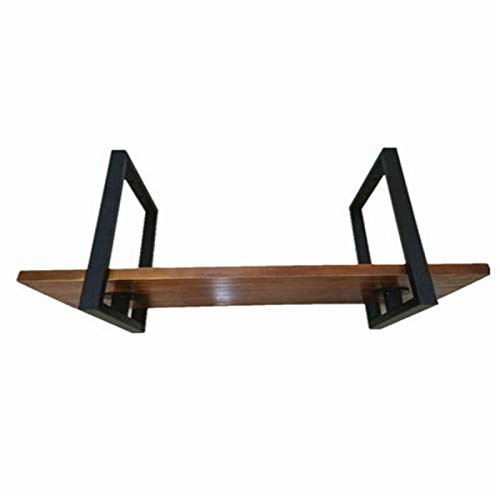 Pflanzenständer, Topfregal, Küchenbar, Pfannenregal, 50 cm, Deckenregal, Pflanzenhänger, Blumentopfregal, Hängeregal, Aufbewahrungsregal, Präsentationsregal, Persönlichkeit, Eisenkunst, Metall, Holz,