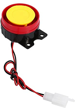 Tomvorks Alarma de Motocicleta de 125 DB con Control Remoto, Reconocimiento de Vibración, Impermeable para la Mayoría de las Bicicletas de 12V, Sirena de Alta Potencia, Línea Anti