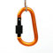 BCJMKDX Mountaineering Carabiner, Carabiner Climbing Travel Camping Equipment Alloy Aluminum Survival Camping Climb Hiking Clasp Clip Backpack Buckle Keychain(Hd911orange)