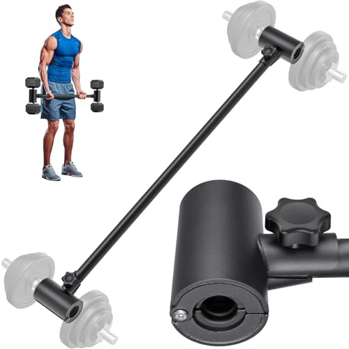 Kipika Verstellbarer Hantel zu Langhantel Konverter - EZ Curling Bar Adapter - Vielseitige Gewichtheberausrüstung für Home Gym