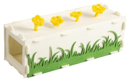 Folpus Kleintiertunnel, Lebensraum, Hamsterhütte, Nagetierunterschlupf, abnehmbares Design, Filzmaterial, 30x11.5x10cm