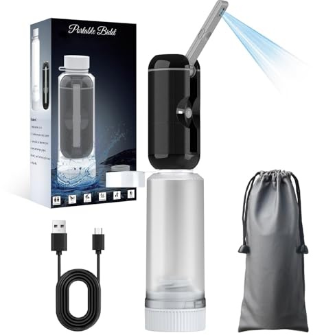 Po Dusche Tragbarer Elektrischer Bidet 200 ml Wiederaufladbarer Podusche | Sanftem sowie Starkem Wasserstrom, für Zuhause und Reisen, zur Postpartum-Pflege und Säuglingspflege