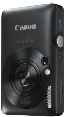 Canon Digital IXUS 100 IS Digital Camera 12 MP 3x Optical Zoom 6.4 cm (2.5 Inch) Display HDMI Slim Black