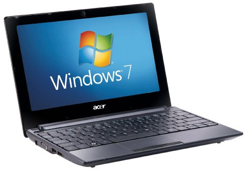 Acer Aspire One D255E 10.1 inch Netbook (Intel Atom N455 Processor, 1 GB RAM , 250 GB HDD, Windows 7 Starter 32-bit, 4-8 hours battery life) - Black