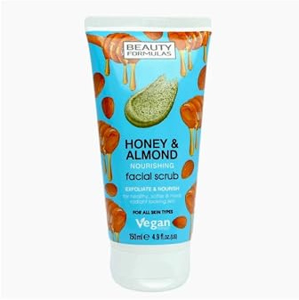 Afro hårvård skönhet formel honung och mandel ansiktspeeling (150 ml)