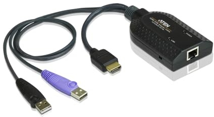 ATEN HDMI USB Virtual Media KVM Adapter Cable with Smart Card Reader CPU Module KVM-/Audio-/USB-Extender