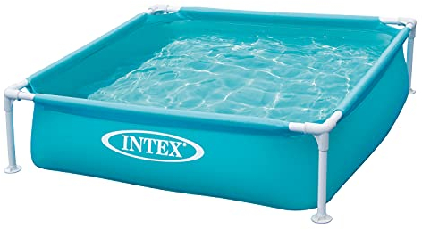 Intex Miniatur-Babypool für den Außenbereich, 120 x 30 cm, für den Außenbereich, oberirdischer Rahmen, Kinderschwimmen und Lehren, Babypool für Kinder ab 3 Jahren, Blau