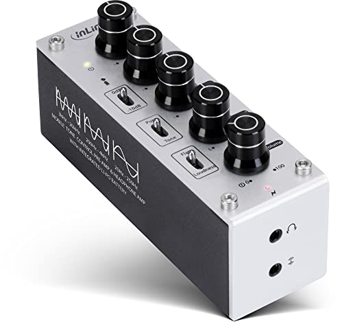 InLine 99204I AmpEQ mobile, Hi-Res AUDIO Kopfhörer-Verstärker und Equalizer, 3,5mm Klinke, mit Akku