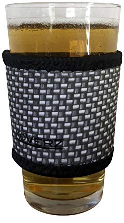 Koverz Neoprene Coffee Sleeve, Cup Grip, Drink Holder, Pint Sleeve - Carbon Fiber