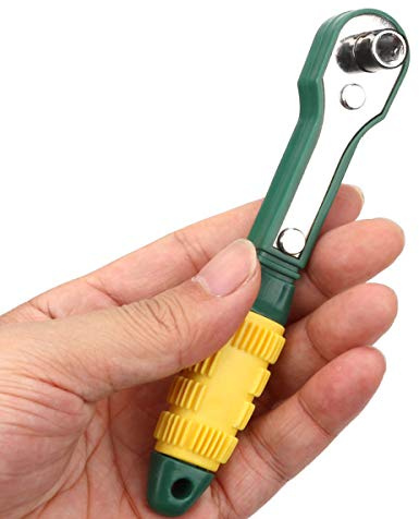 Toolstar, mini chiave a cricchetto rapido, 6,35 cm, cacciavite a brugola per riparazioni fai da te e riparazioni