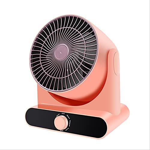 UNXY CLUB Air Circulator Silent Fan 6 Inch Desktop Electric Quiet Fan Household Mute Vertical Turbine Convection Fan Air Circulation Floor Pink
