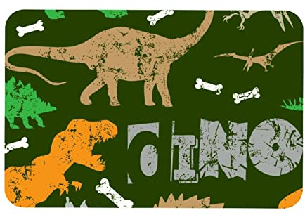 Multifunktionale Schreibtischunterlage, 45,7 x 71,1 cm, Dino T-rex Dinosaurier Grunge Muster Dual Use Schreibtischunterlage für Büro/Zuhause