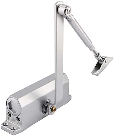 MBELLO Automatischer Federtürschließer, hydraulische Puffervorrichtung for Schiebetürschließer for Privathaushalte, Türschließer, Türschließer, 25–45 kg/60–80 kg schwere, verstellbare Brandschutztür
