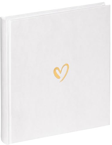 walther design Fotoalbum Emotion, Weiss, 20x20 cm, 40 Seiten, FA-189-W