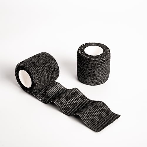 TATTOOSTOCKS 12 Cinta Adhesiva Deportiva para Vendaje de Dedos, Muñecas, Resistente al Agua y Flexible, Crossfit, Tattoo, Fisioterapia, sin residuos.