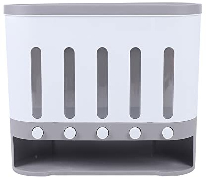 Wiyuer Moderno dispenser per cereali da cucina, 5 in 1, contenitore per alimenti secchi, contenitore per semi di soia