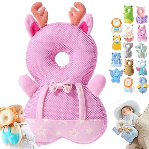 Wonder Baby Head Protector, Wonderbaby Head Protector, Baby Head Protector Backpack, Baby Backpack Head Protection Pillow, Baby Fall Back Head Protector for Baby Walking (Elk)