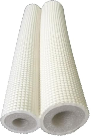 Isolierschlauch ID 16/20/25/32mm Schaumstoffschlauch Isolierung Rohr für Schutz Von Rohren Kalt- Und Warmwasserleitungen Isolierung PE-Rohrisolierung Im Freien(Weiß,ID-20mm)