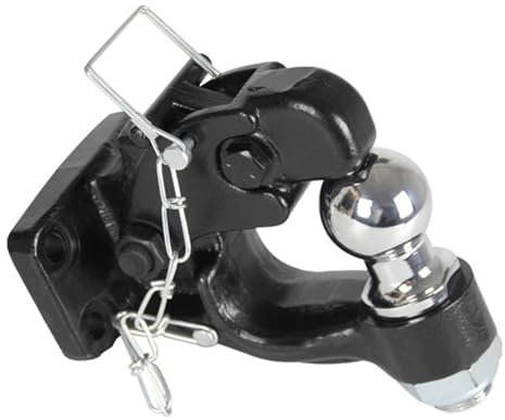 BMLGPGBCDW Anhängerkupplung 8 Tonnen 17600 Lbs Anhängerhaken Mit 50 Mm Kugelkopf 7700 Lb Anhänger-Abschleppvorrichtung Anhängerkupplung