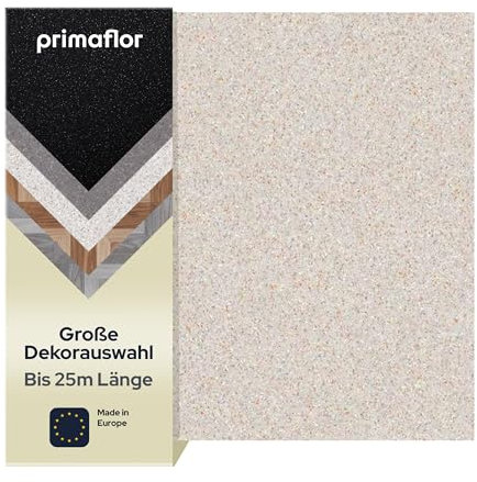 Primaflor PVC Boden OAKLAND | Granit Beige | 2,00m x 0,50m | Bodenbelag Meterware | Stein Optik | CV Linoleum nach Maß für Küche & Bad
