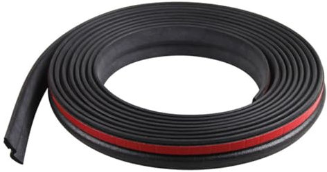 GLEAVI Bande D'étanchéité Auto-adhésive en Caoutchouc Forme Z 4 Mètres pour Porte de Voiture Bande Anti-collision Facile à Installer Protection et Isolation Sonore