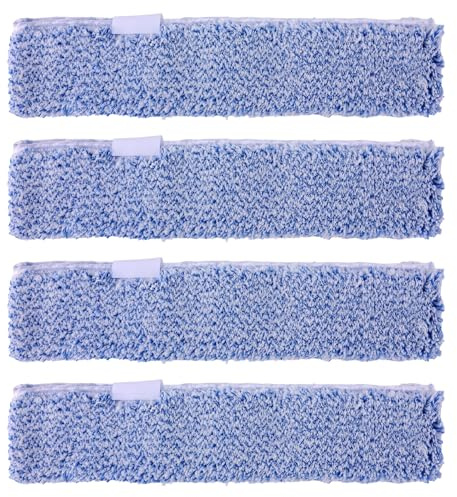 Gosknor 4 Pack Microfiber Window Scrubber Refill Replacement, 14 Reusable & Washable Squeegee Cloth Sleeve Compatible with MR.SIGA Window Glass Cleaning Tools Home and Office