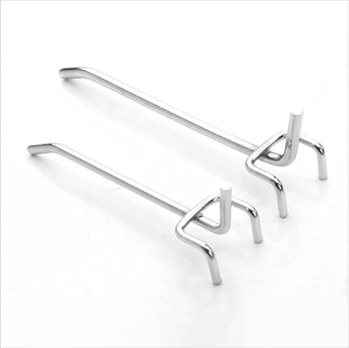 MAIXINNEW 50 Pezzi Ganci Porta Utensili per Pannelli Forati, Ganci per Pannello Forato Porta Attrezzi da Parete, Ganci per Porta Attrezzi da Parete con Copertura Protettiva per Negozio e Garage