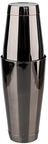 Shaker Cocktail,Shaker Caffe Freddo Shaker For Cocktail Da 750/550 Ml, Mixer In Acciaio Inossidabile, Set 2 Pezzi(Black)
