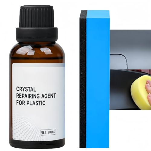 Car Plastic Restorer Black,Black Trim Restorer for Cars,Plastic Repair Kit & Scratch Remover,Best Black Plastic Trim Restorer,Car Interior,Exterior Polish,Bumper Black Restorer,Gloss Paint,Easy Use