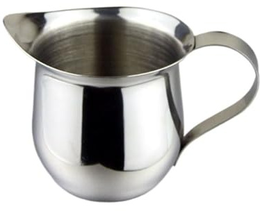 Såsskål Kreativ mjölkkanna i rostfritt stål med handtag Gräddkanna for kaffe, mjölk, såser, sallad Såskanna(90ml)