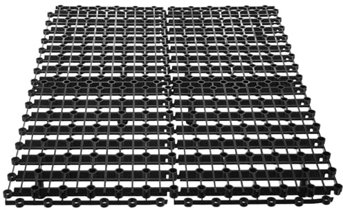 GALPADA Griglia Modulare in Plastica per Fontana da Giardino, Supporto Strutturale Resistente con Piedini, Copertura per Vasca e Filtro Stagno per Decorazioni Esterne