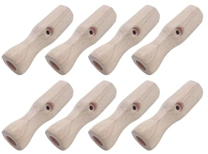 FewNvWa Set di 8 Maniglie per Calcio Balilla da Interno per Bambini, Facili da Installare, Divertimento, in Legno.