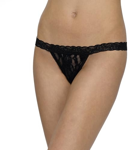 hanky panky Women's Signature Lace G-String, Black, One Size