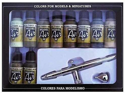 Vallejo Model Air Set - Ultra Airbrush + 10 Camo Colors