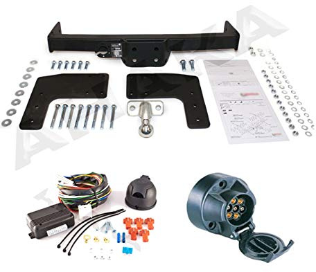AHK Anhängerkupplung mit Elektrosatz 7 polig für MB Sprinter W906 / VW Crafter 30/35/50 2006- Anhängevorrichtung Hängevorrichtung - starr, mit angeschraubtem Kugelkopf
