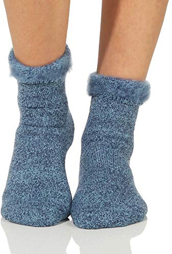 CLEOSTYLE Thermo Herren Damen Socken extra warme Winterstrümpfe -25°C Kuschelsocken 23