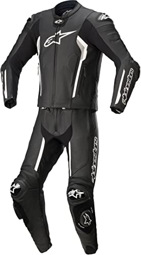 Alpinestars Missile V2 2-Teiler Motorrad Lederkombi (Black/White,52)