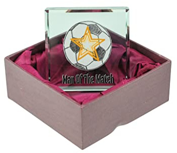 Trophée Man of the Match - Une idée de récompense pour après un match de football (trophe-star)