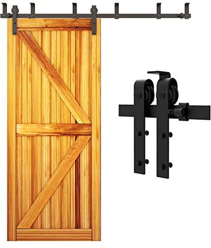 WOLFBIRD 152 cm Deckenhalterung Halterung Schienensystem für Laufschiene Schiebetüren Barn Door Schiebetür Komplettset Innentüren