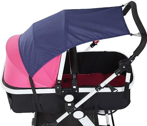 Stroller Sun Shade, Stroller Cover for Sun,Uv Protection Sunscreen, Universal Sunshade Accessories,Provides The Highest Level of UV Protection(Blue)