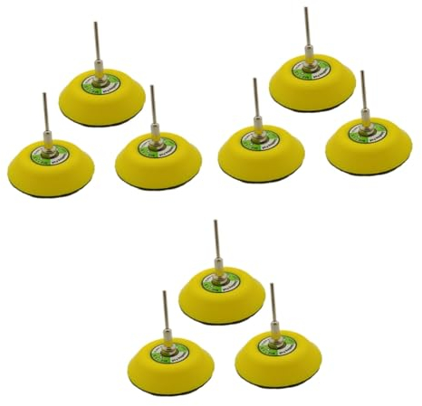 OSALADI 9 Stk Nibbler Bohraufsatz Aus Metall Polierpad Bohren Elektrische Polierplatte Trockenpolierset Polierpad-kit Schleifen Schleiftellerauflage Schmuck Bohrer Schleifscheibe Saugnapf