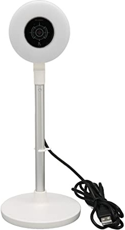 Webcam 1080P con Anillo de Luz y Trípode, Streaming Webcam HD Webcam con Luz de Relleno Ajustable en 3 Niveles, Altura Retráctil Webcam HD con Luz de Relleno para PC, Ordenador, Portátil, Escritorio(B