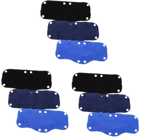 DOITOOL 9stücke Wiederverwendbare Schweißbänder Für Sicherheitshelme Polyester Schweißband-Liner Für Und Schutz Ergonomisches Design Für Industrielle Blau Schwarz Und Dunkelblau