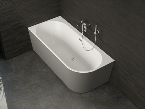 Baignoire Ilot Capri 160 gauche grise 160 x76 x58 cm, by SPALINA