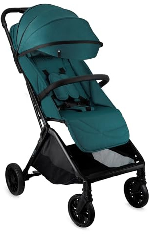 MoMi ANDREA Kinderwagen Buggy Zusammenklappbar Reisebuggy mit Liegefunktion | Kinderbuggy Klappbar bis 22 kg, Klein und Leicht 7kg, 5-Punkt-Sicherheitsgurt, Insekten und Regenschutz - Becher und Rucksack