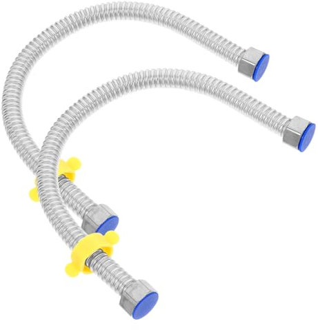 UKCOCO Tuyau Flexible Pour Chauffe-eau Connecteur Acier Inoxydable Résistant Haute Pression Adaptable Pour Douche Et Robinet Installation Facile